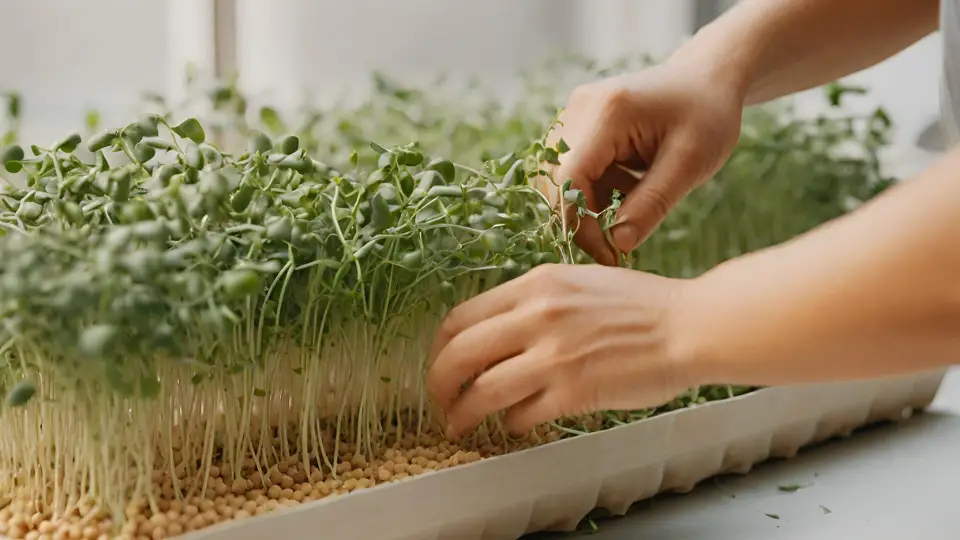 Cultivating Chickpea Microgreens