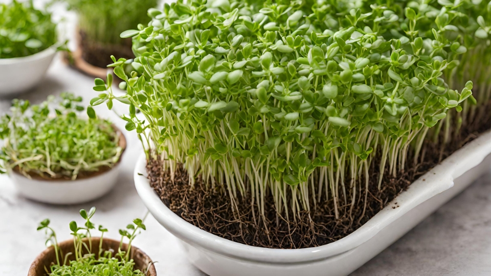 Growing Thyme Microgreens