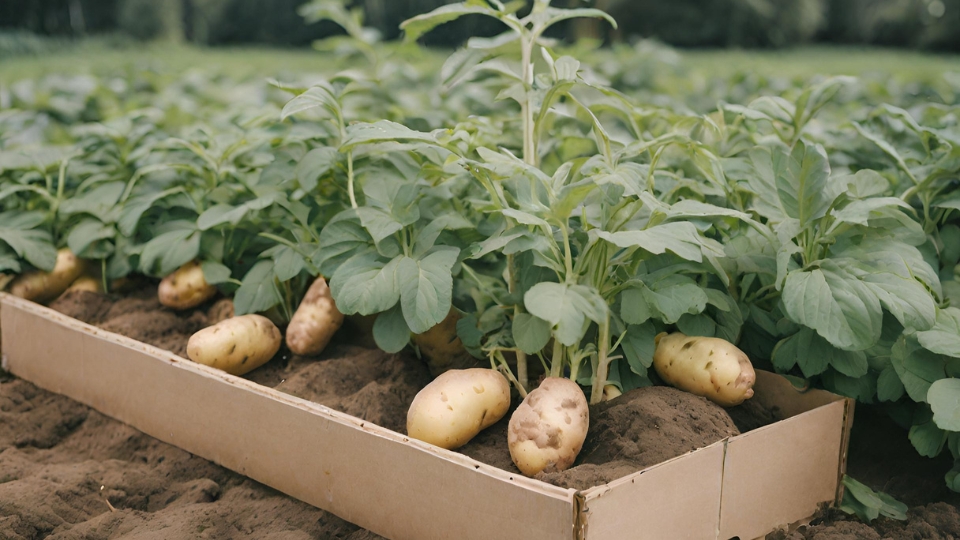 Harvest Potato Plants tips