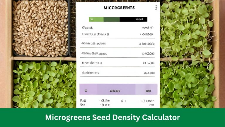 Microgreens Seed Density Calculator