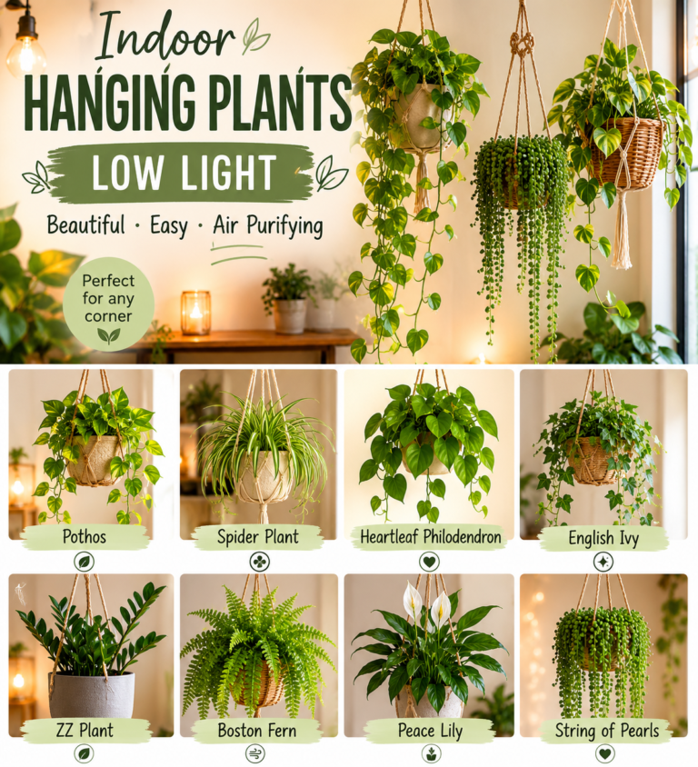 Indoor Hanging Plants Low Light  : Transform Your Space with These 10 Varied Options