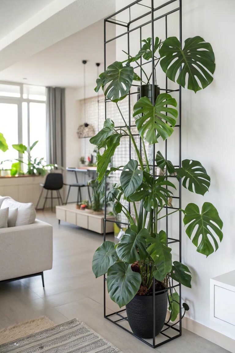 Indoor Plant Trellis Ideas